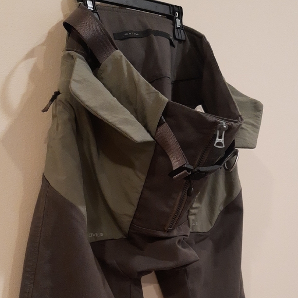 HAMCUS Men's Cargo Pants - Olive and Brown - Picture 3 of 16